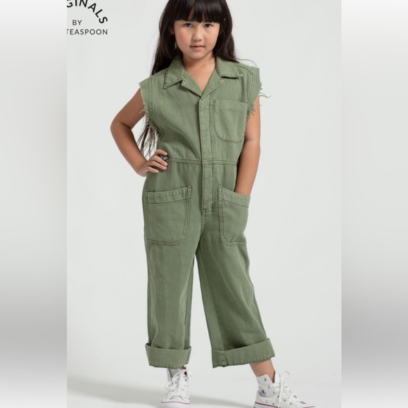 One Teaspoon super khaki safari print overalls 9 10 - Picture 1 of 9